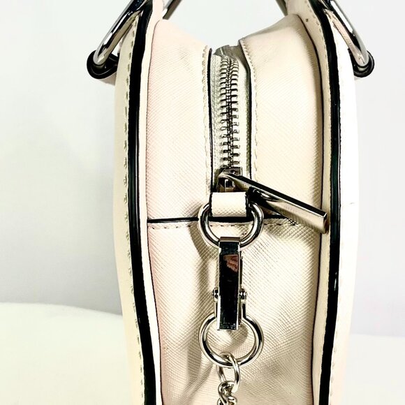 Zara Small Round Beige Handbag Metallic Handle, Chain Strap, Sculptural Mini bag - Picture 8 of 16